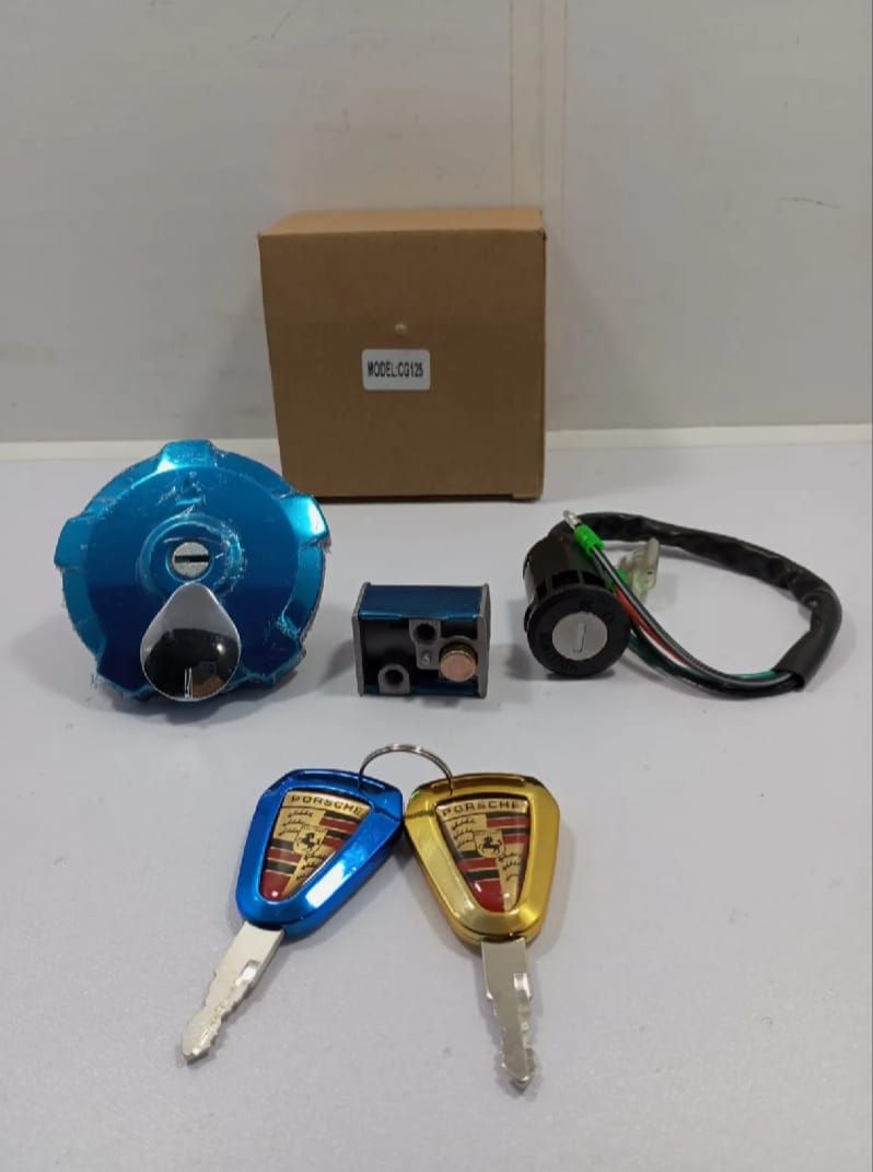 Motorbike Three Piece Lock Set Lock Kit Switch Designed For Motorcycles Providing Durable Quality