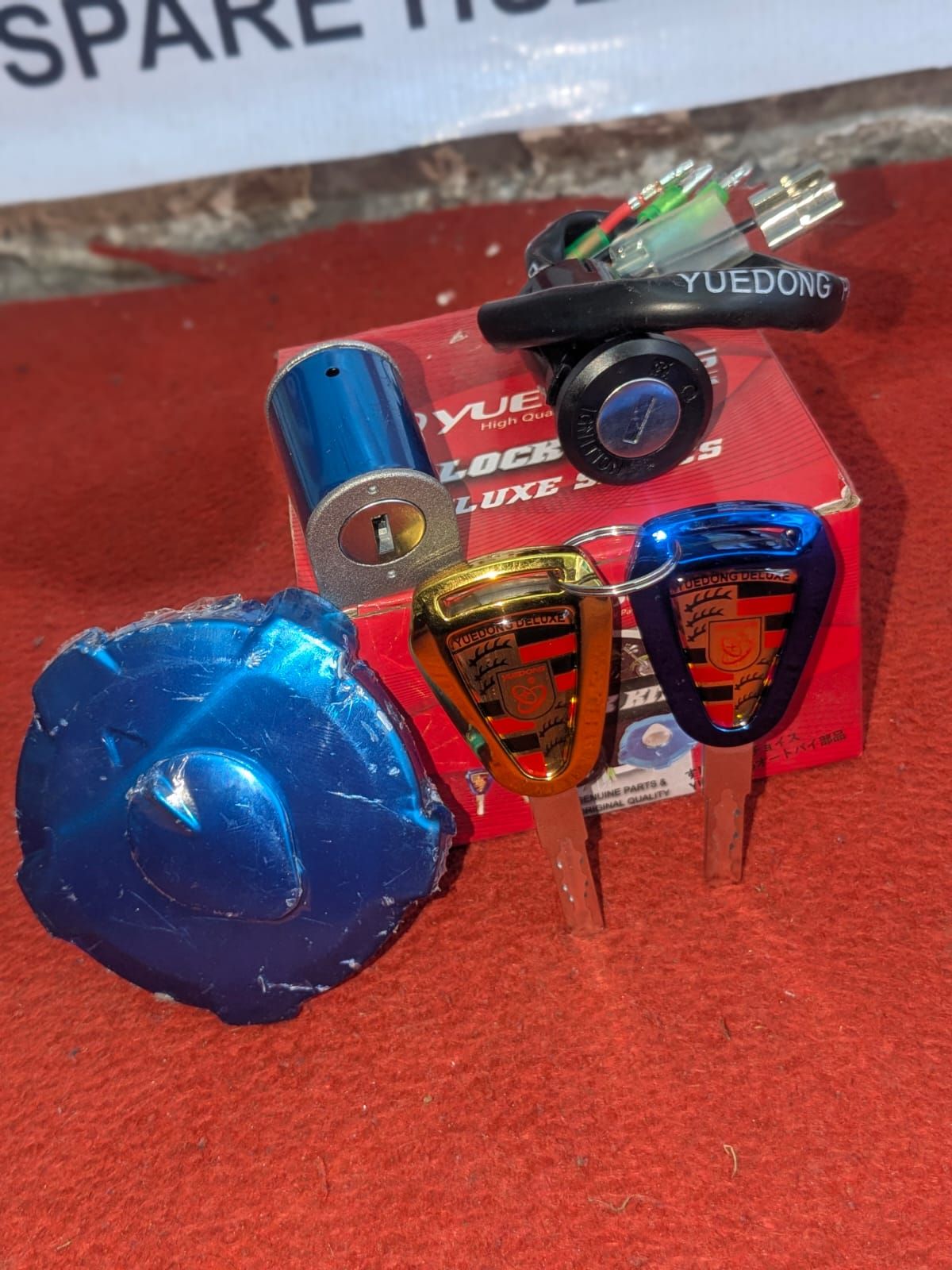 Motorbike Three Piece Lock Set Lock Kit Switch Designed For Motorcycles Providing Durable Quality View Gallery - Pakistan