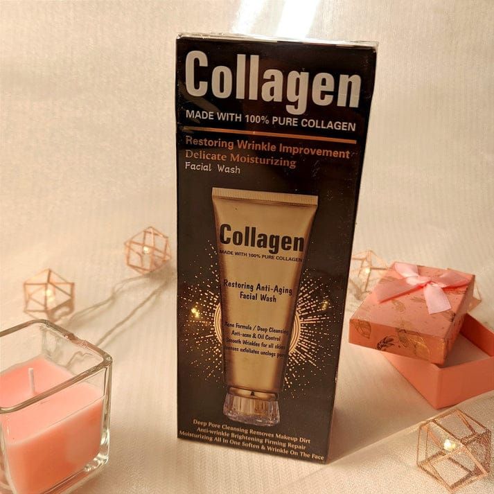 Wokali Collagen Anti Aging And Anti Acne Facial Wash Providing Gentle Care Smooth Application - 120ML View Gallery - Pakistan