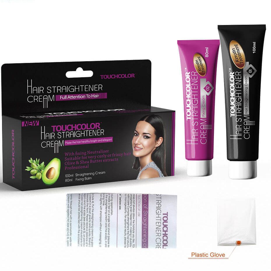 Touchcolor Hair Straightener Gentle Moist And Supple Fushun Short Tempered Mild Ingredients Repair Hair Quality Natural Roll - 100+80ML