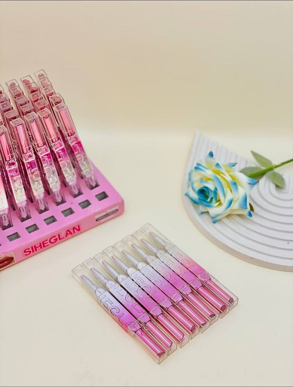 Sighelan 2 In 1 Lipstick And Lip Liner Providing Smooth Application Rich Color Comfortable Use