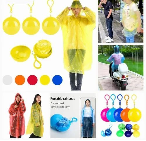 Adult Disposable Emergency Raincoat – Lightweight Waterproof Hooded Rainwear for Hiking, Camping & Outdoor Travel (1 Pc) View Gallery - Pakistan