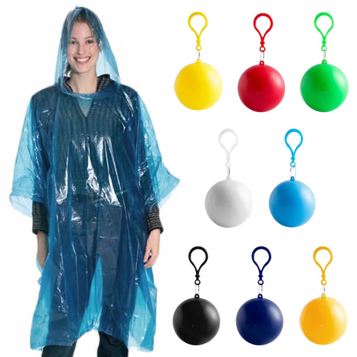 Adult Disposable Emergency Raincoat – Lightweight Waterproof Hooded Rainwear for Hiking, Camping & Outdoor Travel (1 Pc) View Gallery - Pakistan