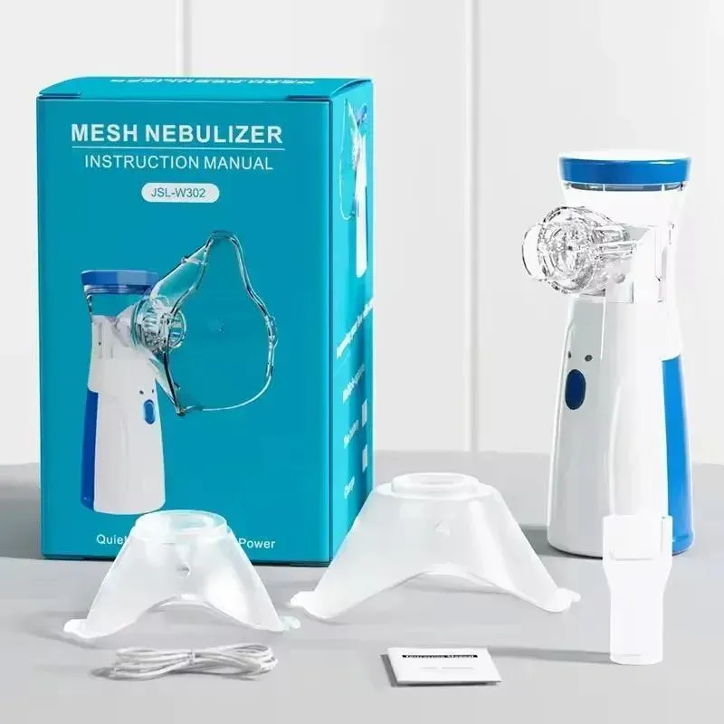 Portable Mesh Nebulizer – Quiet &amp; Rechargeable for Kids and Adults