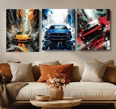 Set Of 3 Wall Art Wooden Phototile Frames For Wall Decor Providing Elegant Style Durable Quality