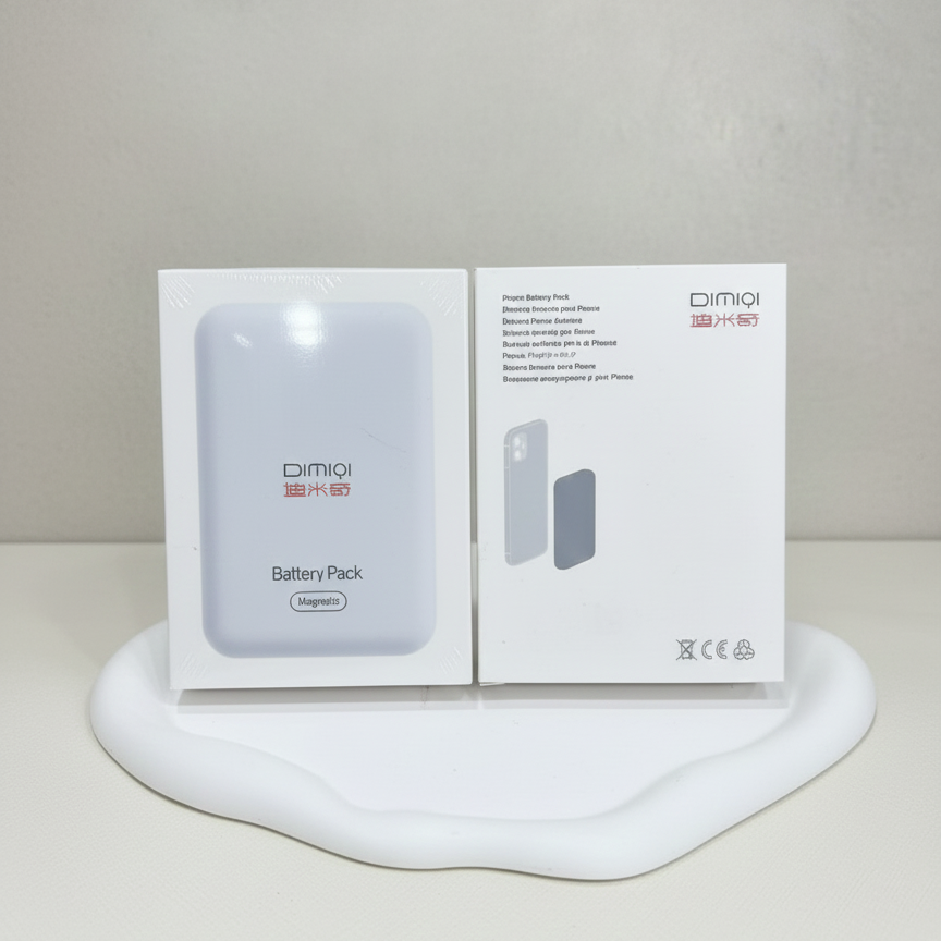 DIMIQI Magnetic Wireless Battery Pack – Ultra-Slim Portable Charger for MagSafe-Compatible Devices 5000 mah View Gallery - Pakistan