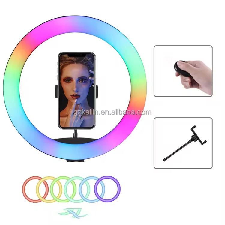MJ33 RGB LED Soft Ring Light Providing Bright Illumination With Adjustable Colors View Gallery - Pakistan