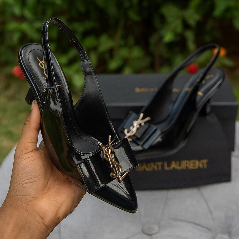 YSL Inspired Slingback Heels Providing Elegant Style With Sophisticated Look Durable Quality Comfortable Wear View Gallery - Pakistan