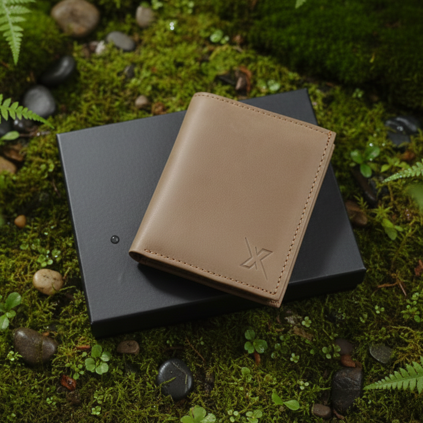 The Signature Hand-Stitched Slim Leather Bifold Wallet Designed for Maximum Durability and Minimalist Everyday Carry Utility View Gallery - Pakistan