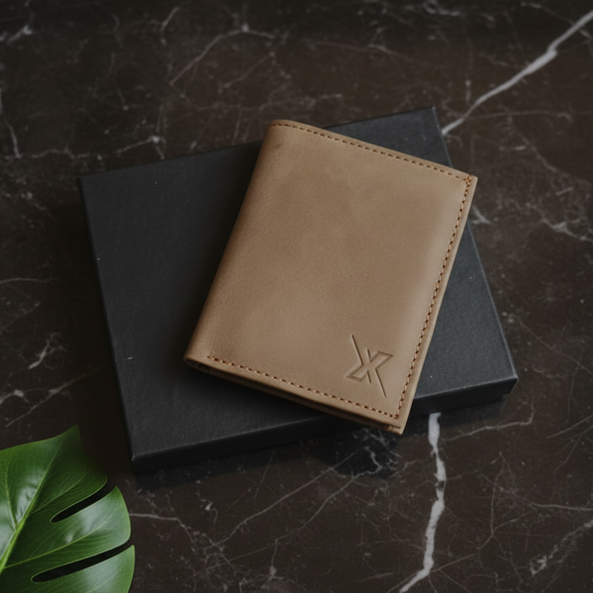 The Signature Hand-Stitched Slim Leather Bifold Wallet Designed for Maximum Durability and Minimalist Everyday Carry Utility View Gallery - Pakistan