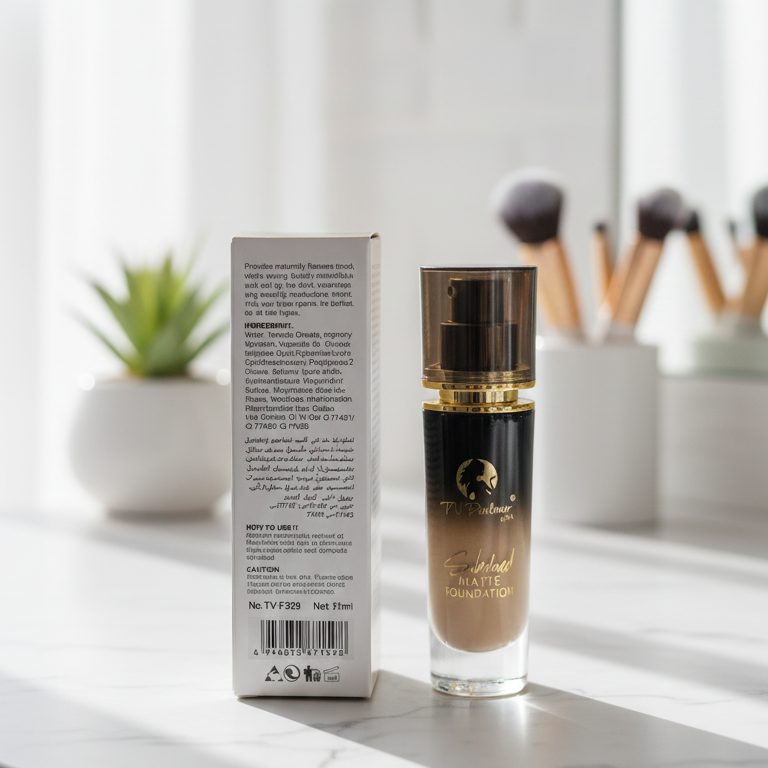 TV Parlour Subdued Matte Foundation In The Shade Latte Providing Smooth Coverage - 28ML View Gallery - Pakistan