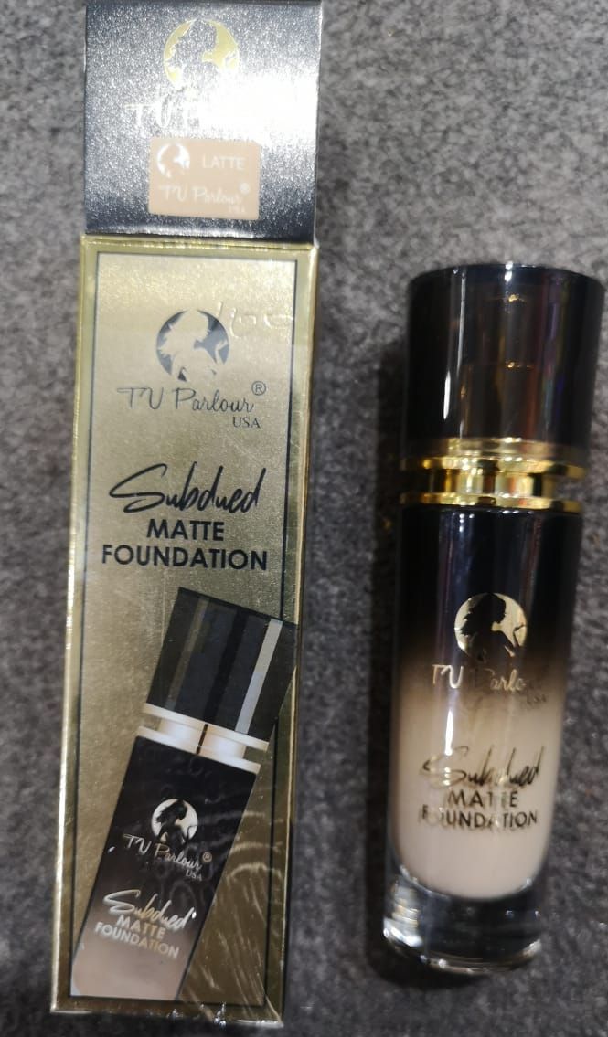 TV Parlour Subdued Matte Foundation In The Shade Latte Providing Smooth Coverage - 28ML View Gallery - Pakistan