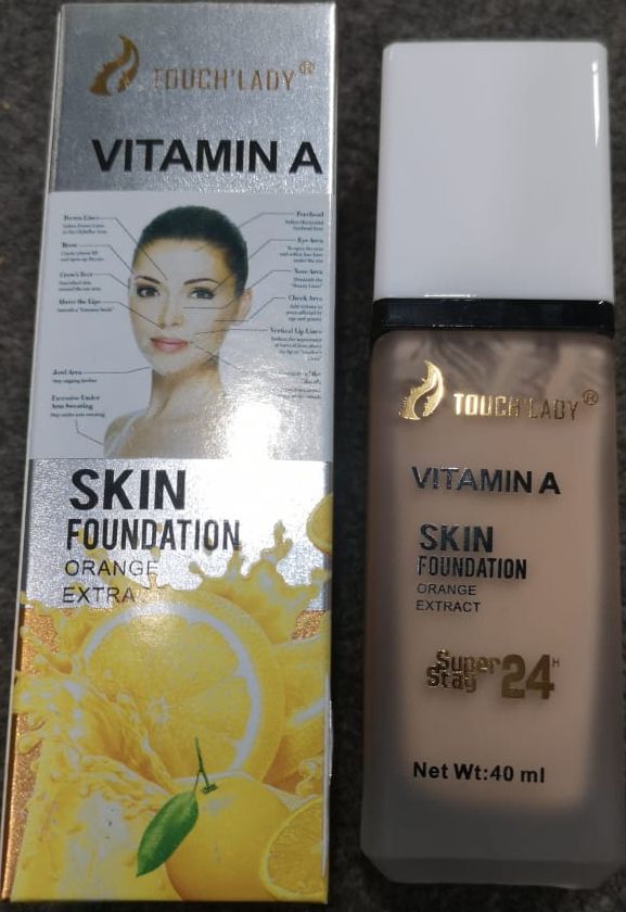 Touch Lady Vitamin A Skin Foundation With Orange Extract Providing Smooth Coverage Nourishing Effect - 40ML View Gallery - Pakistan