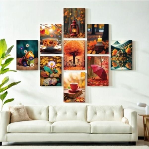 Set of 9 Motivational Wall Art Frames – 8x11" MDF with Sticky Backing View Gallery - Pakistan