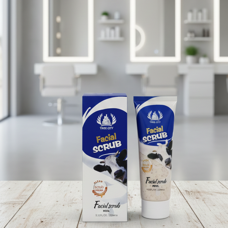 Tree City Facial Scrub | Snail Extract | Gentle Exfoliation &amp; Skin Rejuvenation | 120 ml