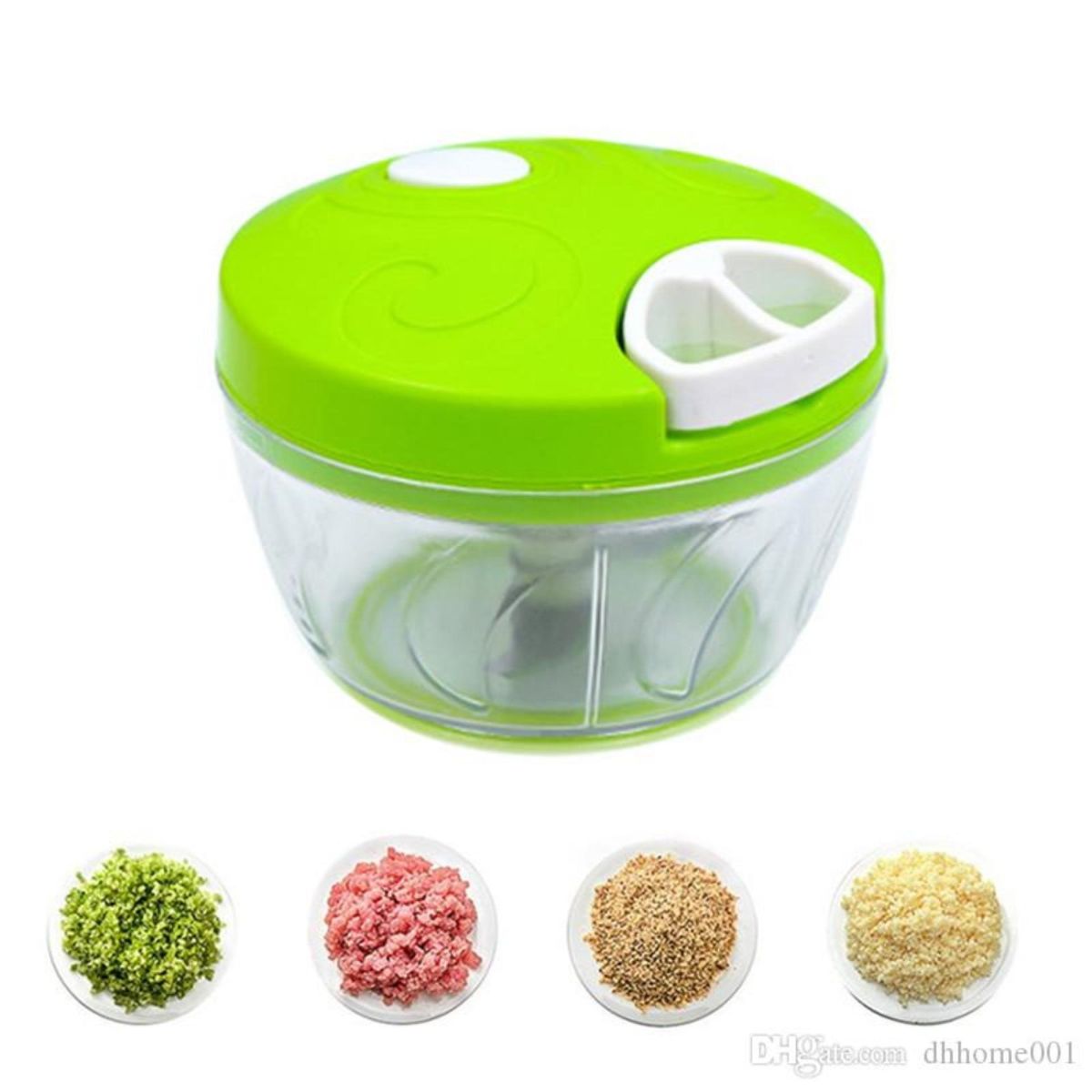 Multi-Function Food Processor - Chopper, Cutter, Grinder, Shredder, Mincer, Mini Garlic Slicer &amp; Slicer for Kitchen (Random Color) View Gallery - Pakistan