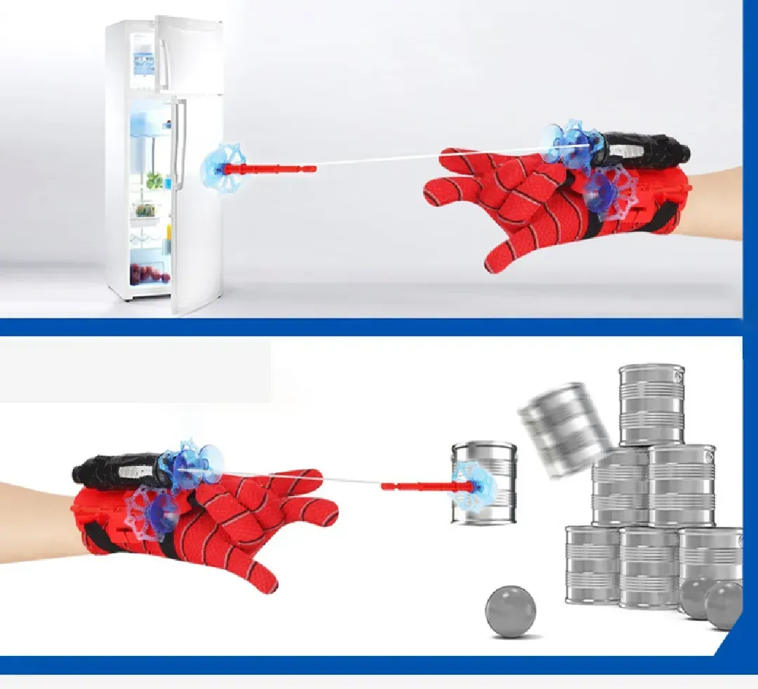 Spiderman Web Dart Shooter | Kids Spider Launcher Toy | With or Without Gloves View Gallery - Pakistan