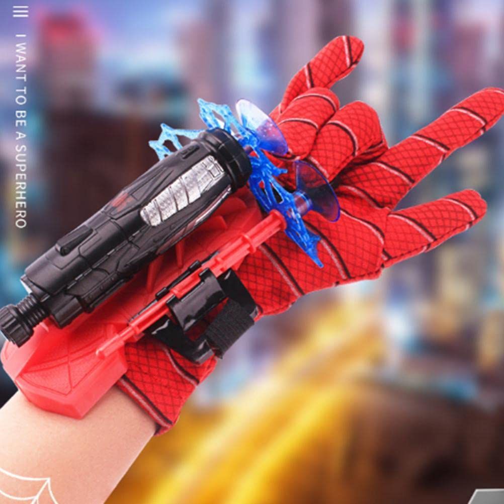 Spiderman Web Dart Shooter | Kids Spider Launcher Toy | With or Without Gloves View Gallery - Pakistan