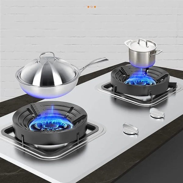 Gas Stove Burner Stand | Non‑Slip Bracket | 3D Windproof Hood | Universal Cast Iron Cook Top Parts View Gallery - Pakistan