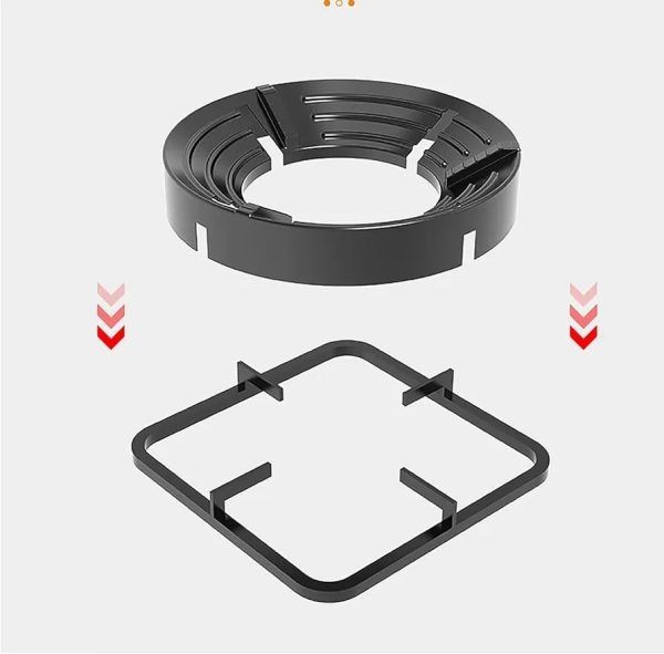 Gas Stove Burner Stand | Non‑Slip Bracket | 3D Windproof Hood | Universal Cast Iron Cook Top Parts View Gallery - Pakistan