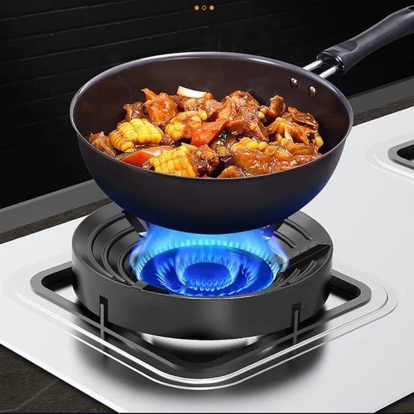 Gas Stove Burner Stand | Non‑Slip Bracket | 3D Windproof Hood | Universal Cast Iron Cook Top Parts View Gallery - Pakistan