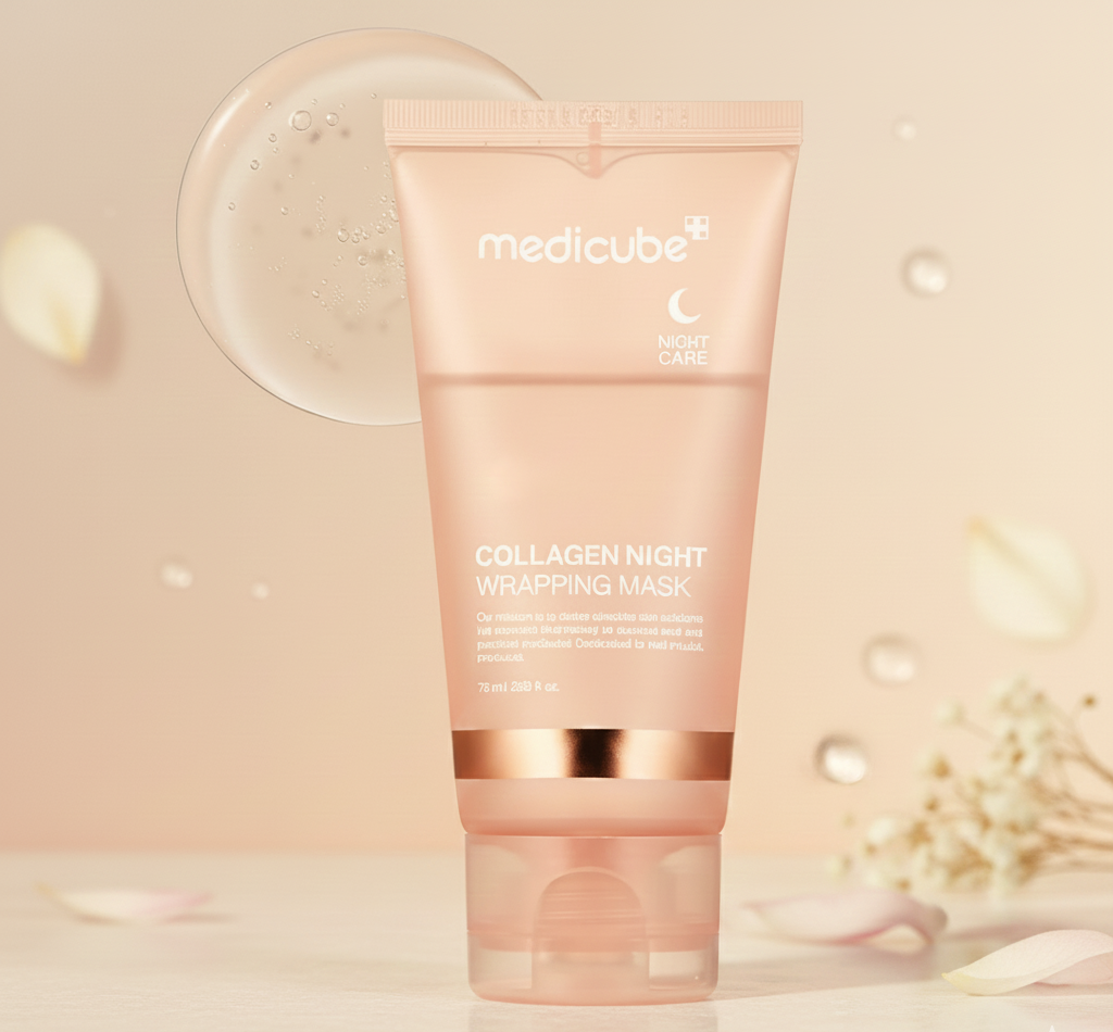 Medicube Collagen Night Wrapping Mask (75ml) – Overnight Elasticity &amp; Hydration Peel-Off Mask