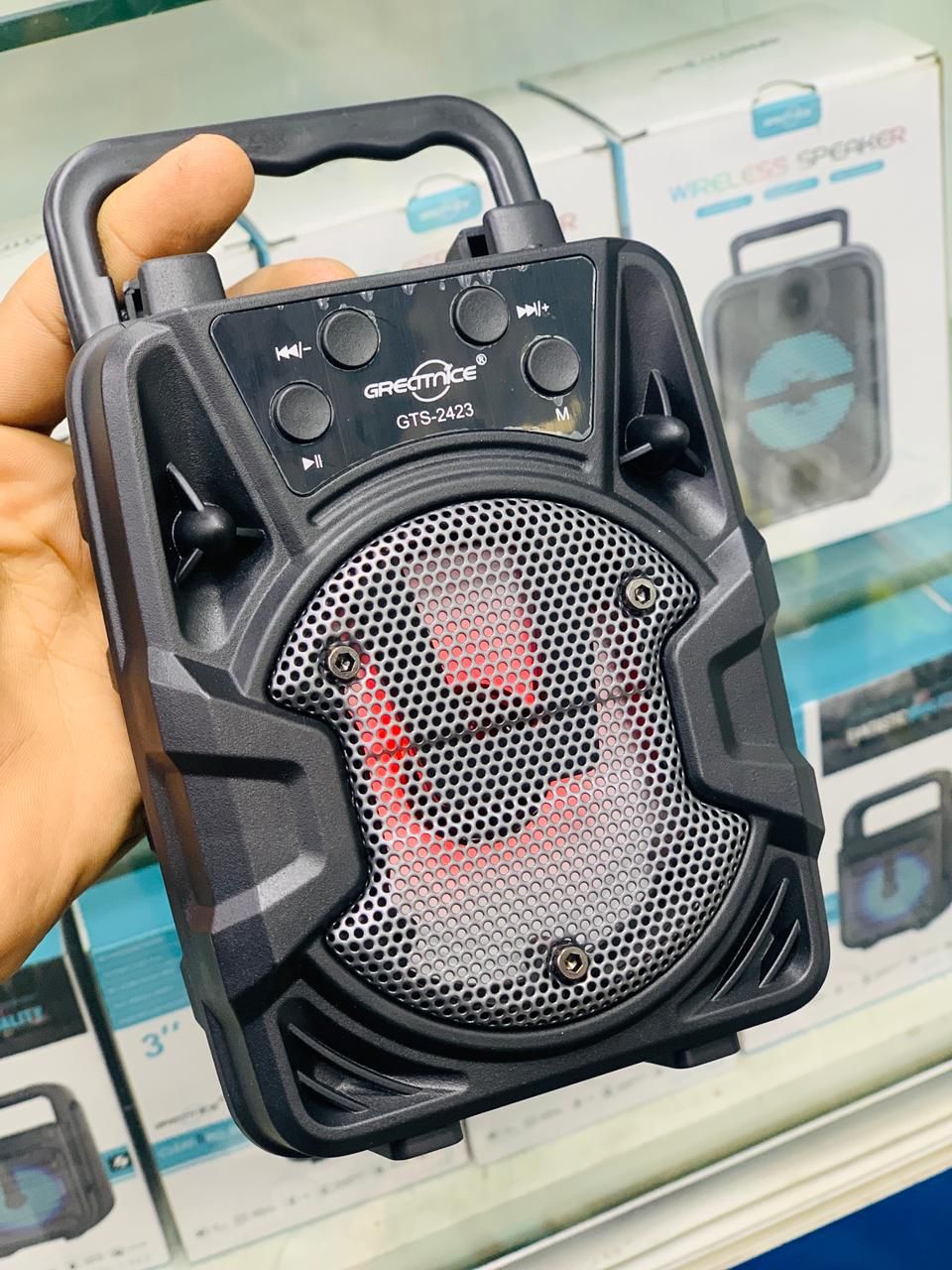 Cyber-Pulse Portable Bluetooth Party Speaker – Neon Edition with Integrated Light Show View Gallery - Pakistan