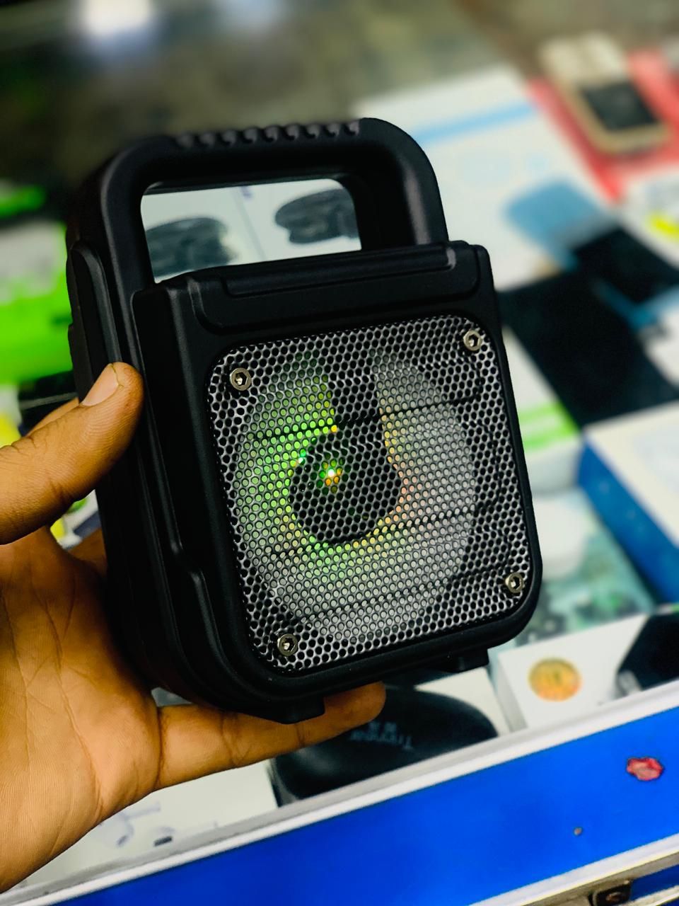 GREATMICE Portable Wireless Party Speaker – Rugged Outdoor Bluetooth Speaker with Integrated Carrying Handle and RGB LED Light Effects View Gallery - Pakistan