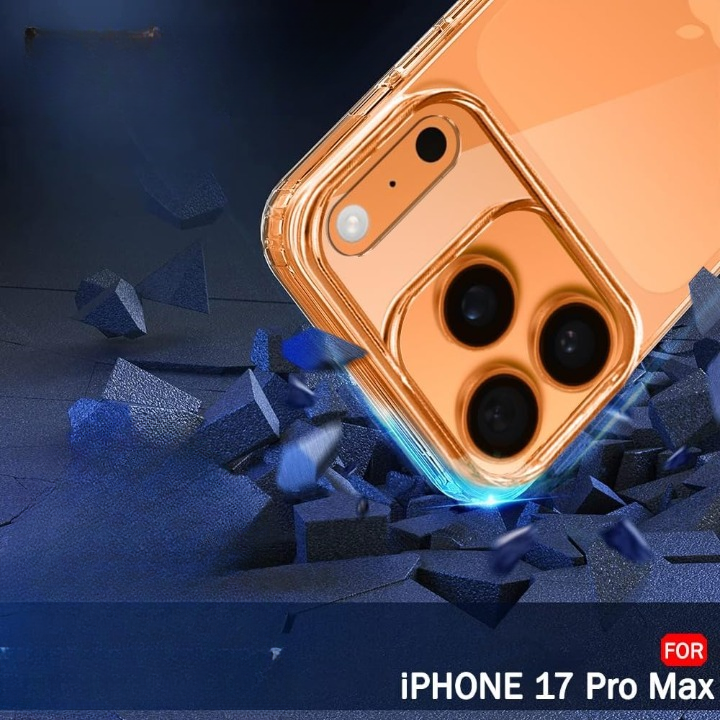 Ultra-Slim 0.2mm TPU Transparent Case for iPhone 17 Pro Max – Crystal Clear Soft Protection View Gallery - Pakistan