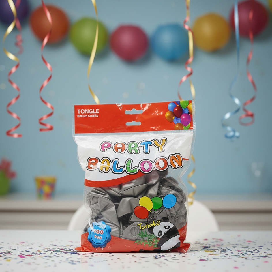 Party Balloons Pack | 100 pcs | Random Colours | Perfect for Birthdays, Events & Celebrations View Gallery - Pakistan