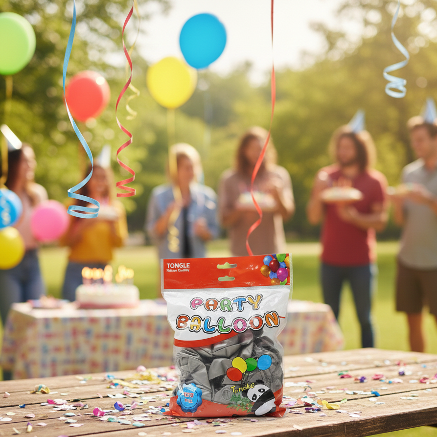 Party Balloons Pack | 100 pcs | Random Colours | Perfect for Birthdays, Events & Celebrations View Gallery - Pakistan