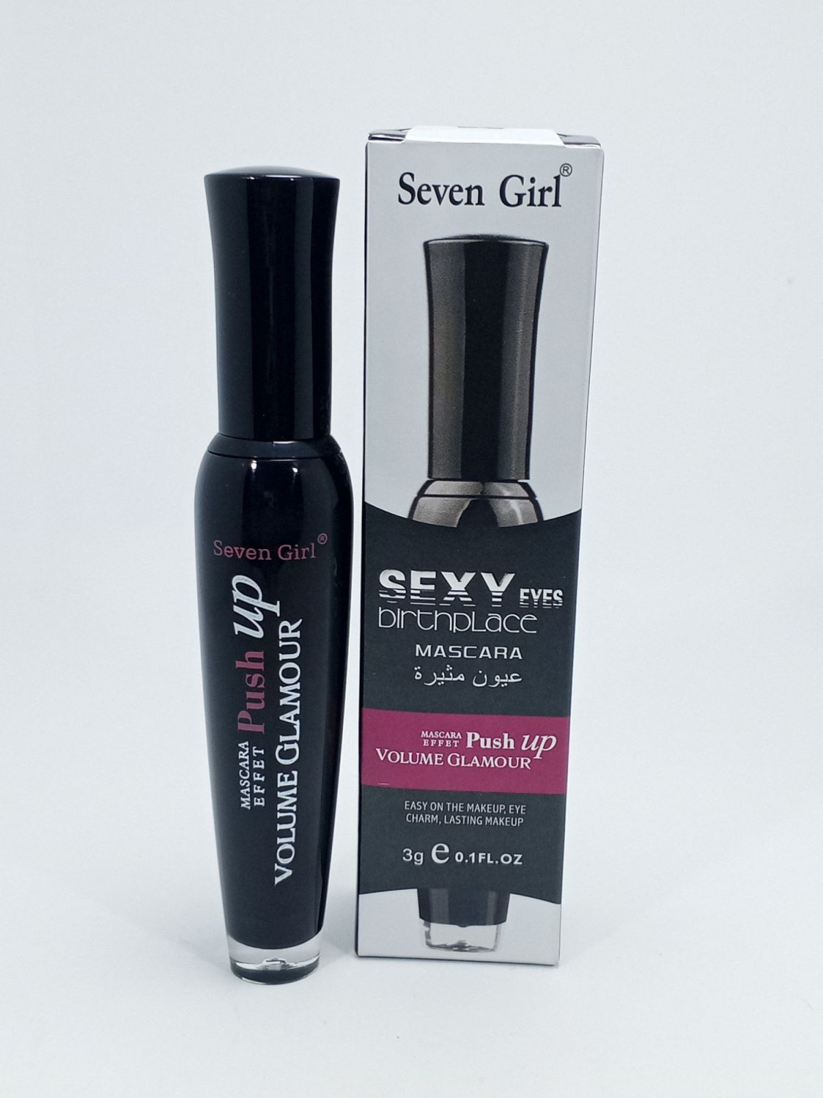 Seven Girl® Push Up Volume Glamour Mascara – Sexy Eyes Birthplace (3g) View Gallery - Pakistan