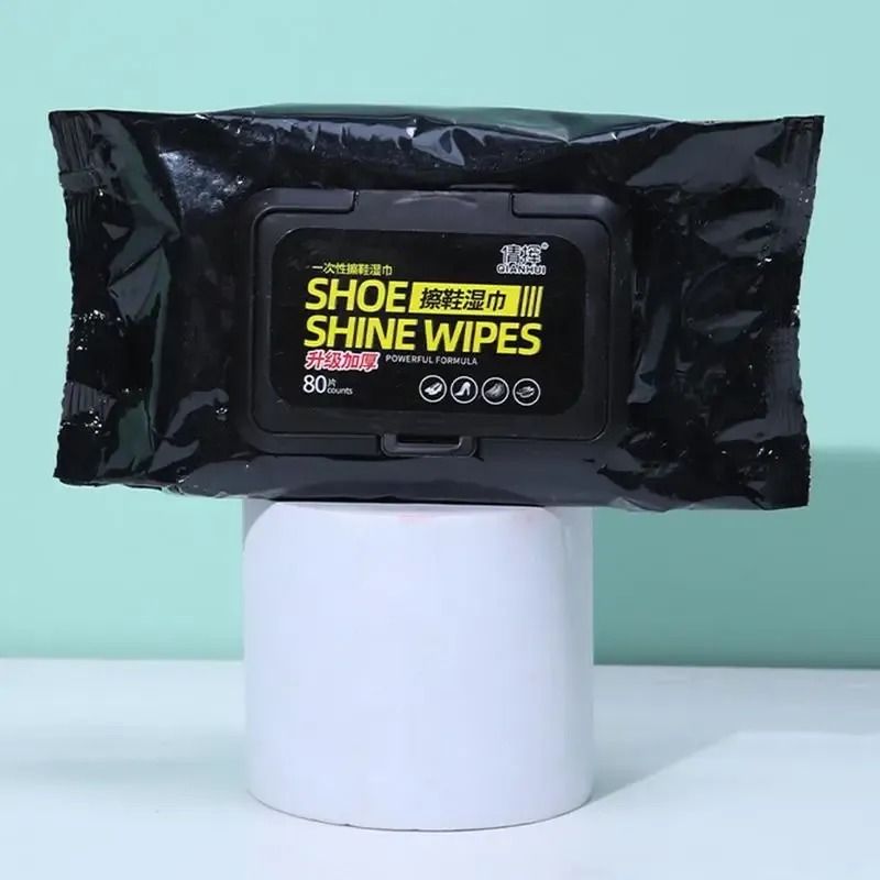 Shoe Wipes | 80 Pcs Instant Cleaner | Quick Dirt & Stain Removal | Shoe Cleaning Kit View Gallery - Pakistan