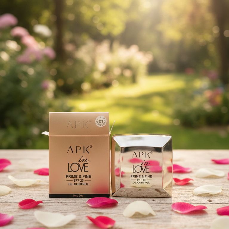 APK In Love Prime And Fine SPF 25 Oil Control Powder Providing Smooth Finish With Sun Protection - 20g