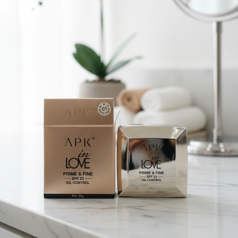 APK In Love Prime And Fine SPF 25 Oil Control Powder Providing Smooth Finish With Sun Protection - 20g View Gallery - Pakistan