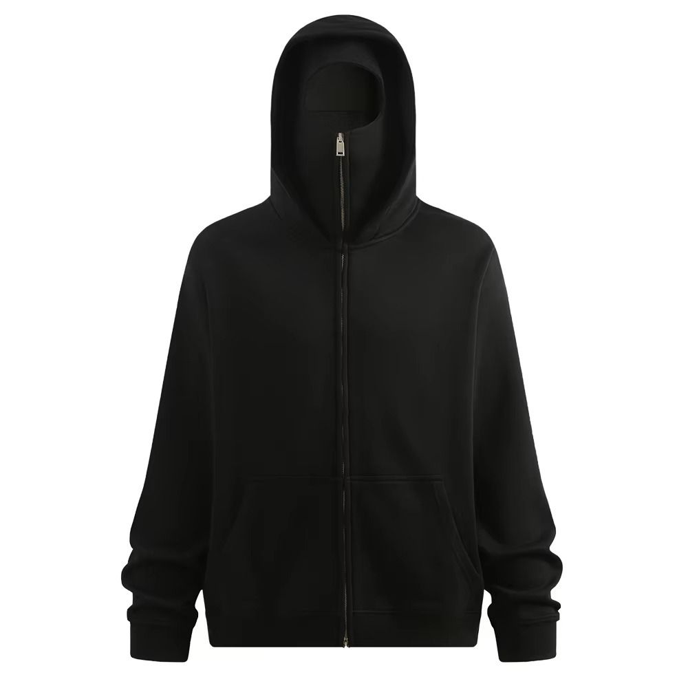 Balaclava Winter Zipper Hoodie Providing Warm Protection With Comfortable Fit Everyday Winter Wear