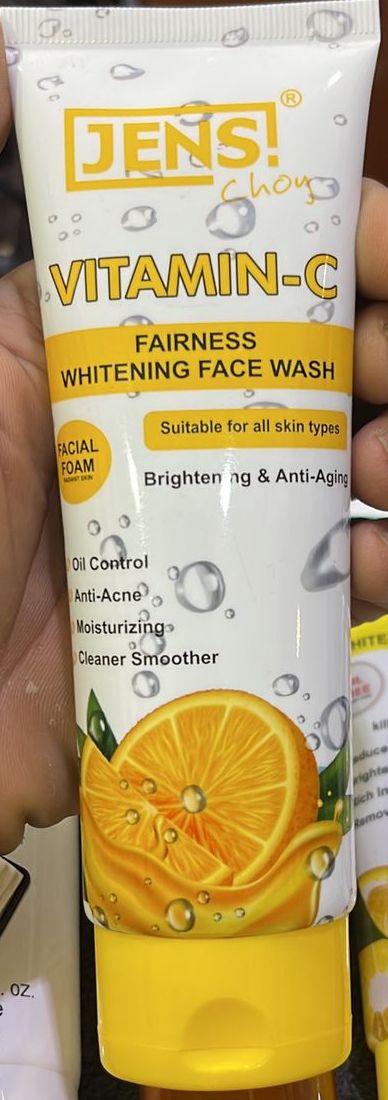 Jens Choy Vitamin C Fairness Whitening Face Wash Providing Gentle Cleansing With Brightening Care And Refreshing Finish - 100ML View Gallery - Pakistan
