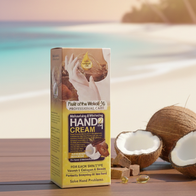 Tropical Essence: 2-in-1 Hydrating &amp; Brightening Coconut Hand Cream