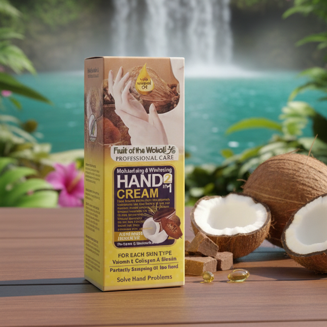 Tropical Essence: 2-in-1 Hydrating & Brightening Coconut Hand Cream View Gallery - Pakistan