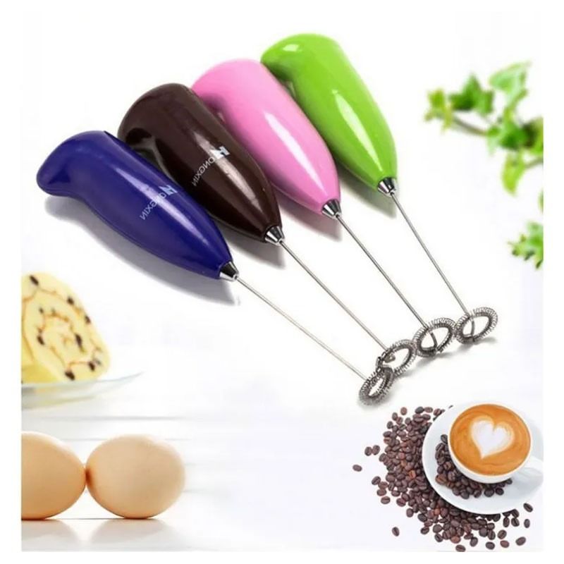 Coffee Beater &amp; Milk Frother – Mini Handheld Egg Whisk, Drink Mixer &amp; Foamer for Kitchen Use | Practical Cooking Tool (Random Color)