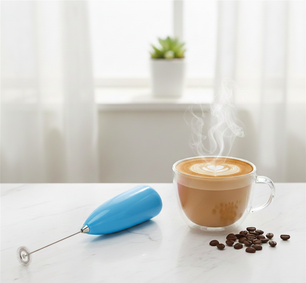 Coffee Beater & Milk Frother – Mini Handheld Egg Whisk, Drink Mixer & Foamer for Kitchen Use | Practical Cooking Tool (Random Color) View Gallery - Pakistan