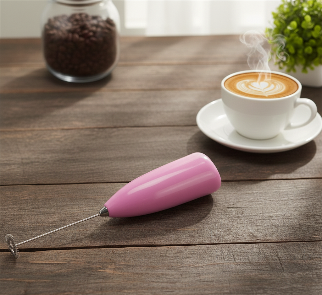 Coffee Beater & Milk Frother – Mini Handheld Egg Whisk, Drink Mixer & Foamer for Kitchen Use | Practical Cooking Tool (Random Color) View Gallery - Pakistan