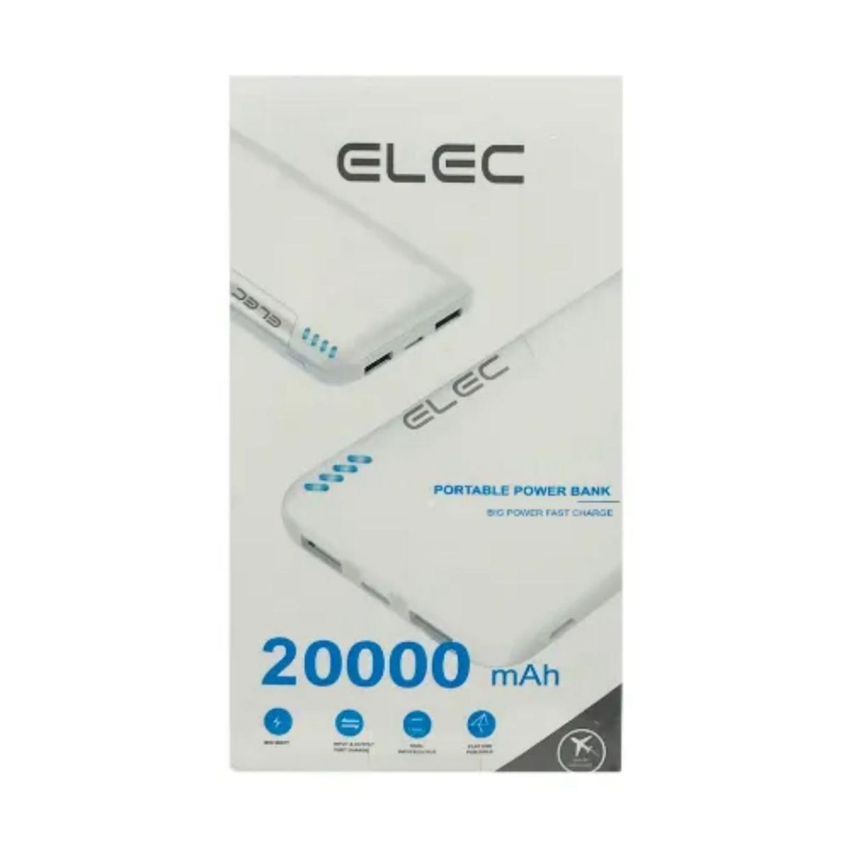 Elec 20000mAh Portable Power Bank Providing High Capacity Charging With Reliable Performance View Gallery - Pakistan