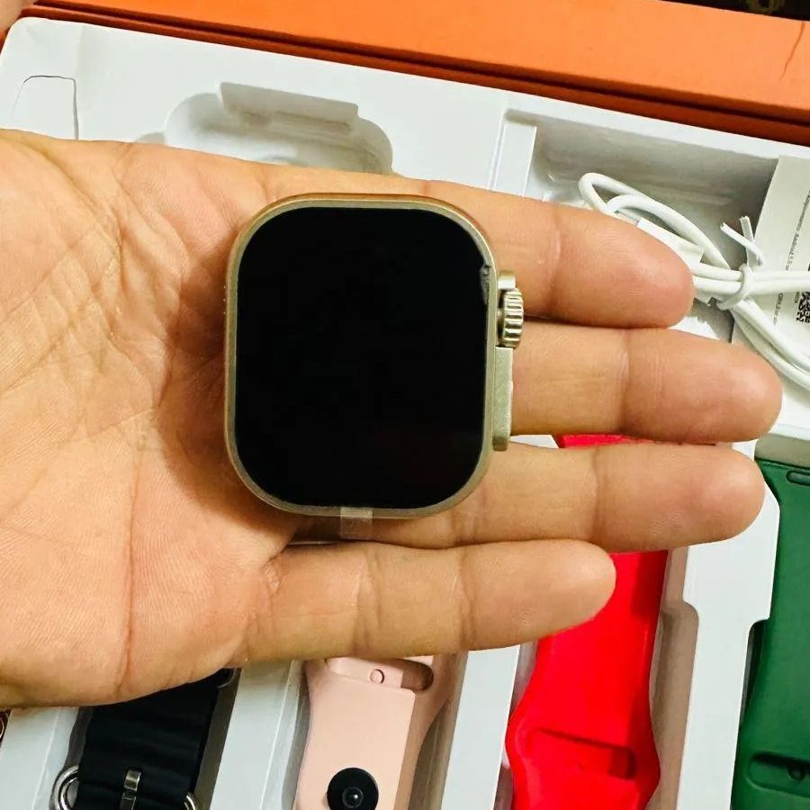 Ultra Smart Watch With 7 Silicone Straps Offering Stylish Variety And Comfortable Wear For Everyday Use View Gallery - Pakistan