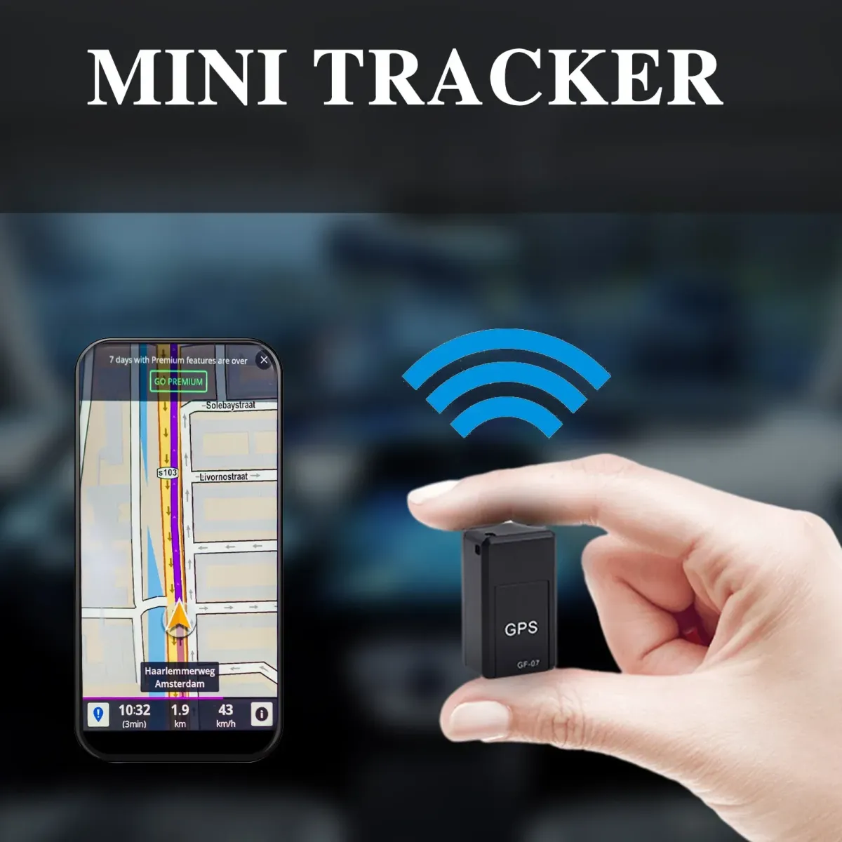 GF-07 Enhanced Magnetic Mini GPS Tracker – Real-Time Locator for Vehicles, Assets, and Personal Safety View Gallery - Pakistan