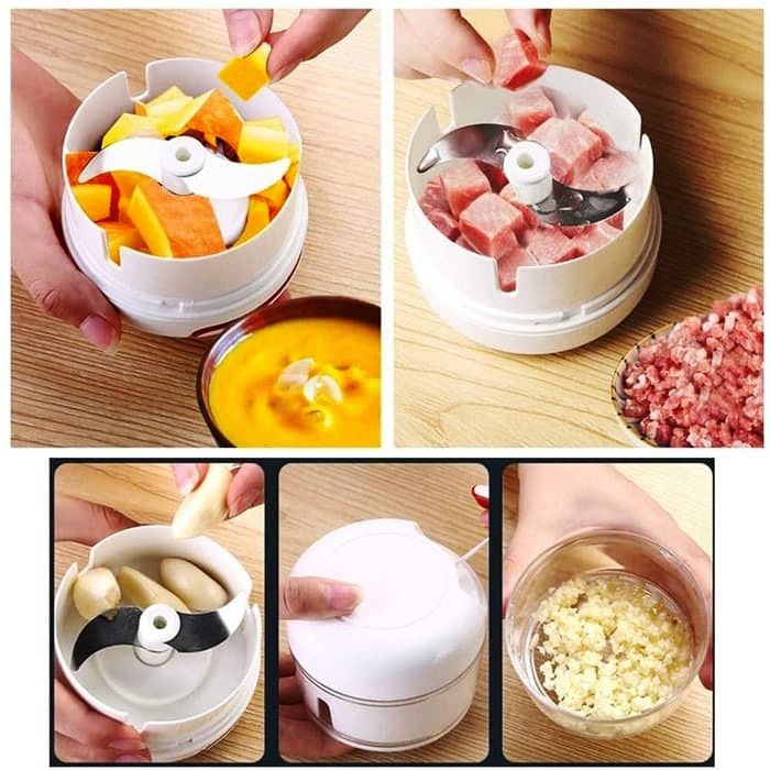 Mini Chopper Hand-power Food Chopper Mincer Mixer Blender View Gallery - Pakistan