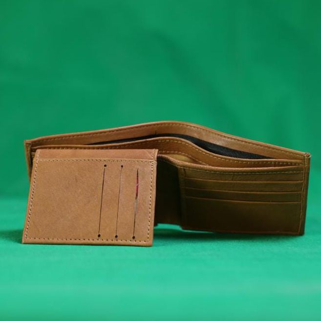 Leather Bifold Wallet With Extra Card Holder Insert For Convenient Storage And Classic Style View Gallery - Pakistan