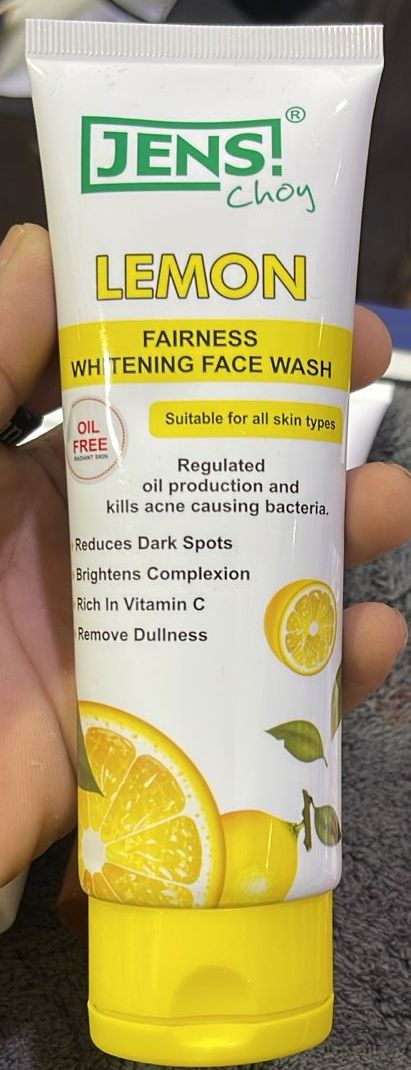 Jens Choy Lemon Fairness Whitening Face Wash Premium Quality Smooth Texture Gentle Formula Comfortable Use - 100g View Gallery - Pakistan