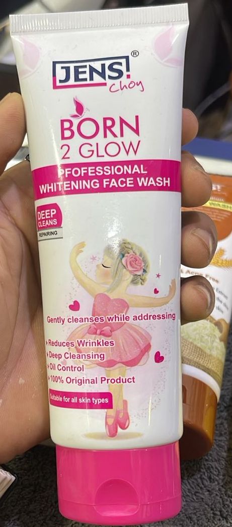 Jens Choy Born 2 Glow Professional Whitening Face Wash Premium Quality Gentle Formula For Daily Skin Care And Bright Appearance - 100g View Gallery - Pakistan