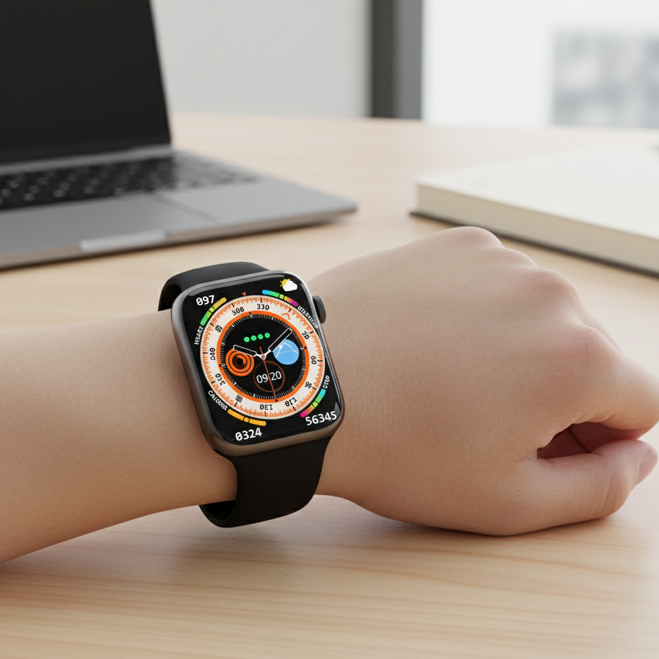 HOTTU Smart Watch Hot 8 Pro ⌚ | 2.02" HD IPS LED Display | Water Resistant | Heart Rate & Music Control | Android Compatible View Gallery - Pakistan